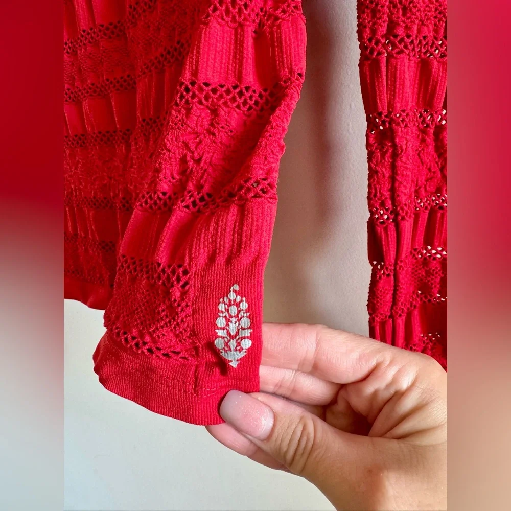 NWOT Free People Movement Take On Me Layer Top-Winterberry